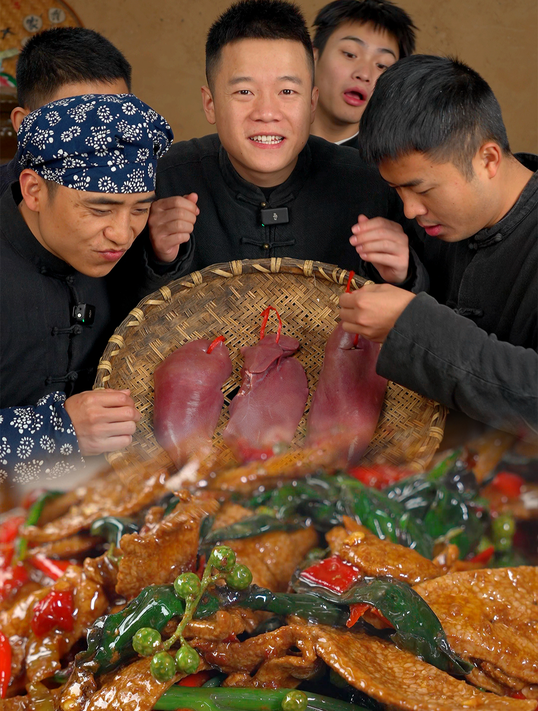 来我屋恰饭不咯,做个你们没吃过的紫皮菜炒猪肝
