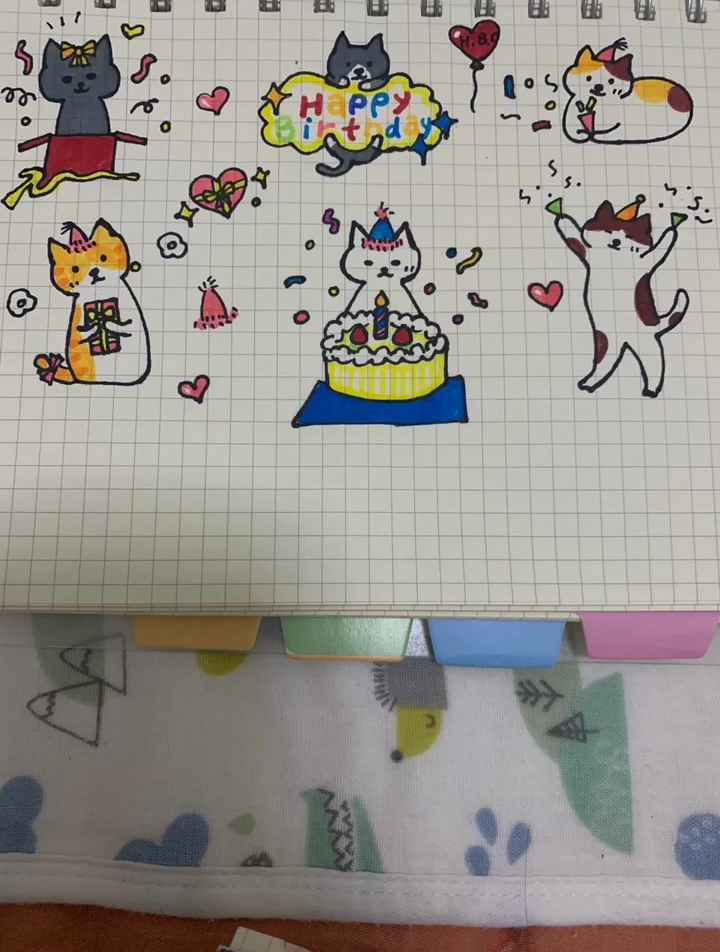还是生日聚会 简笔画