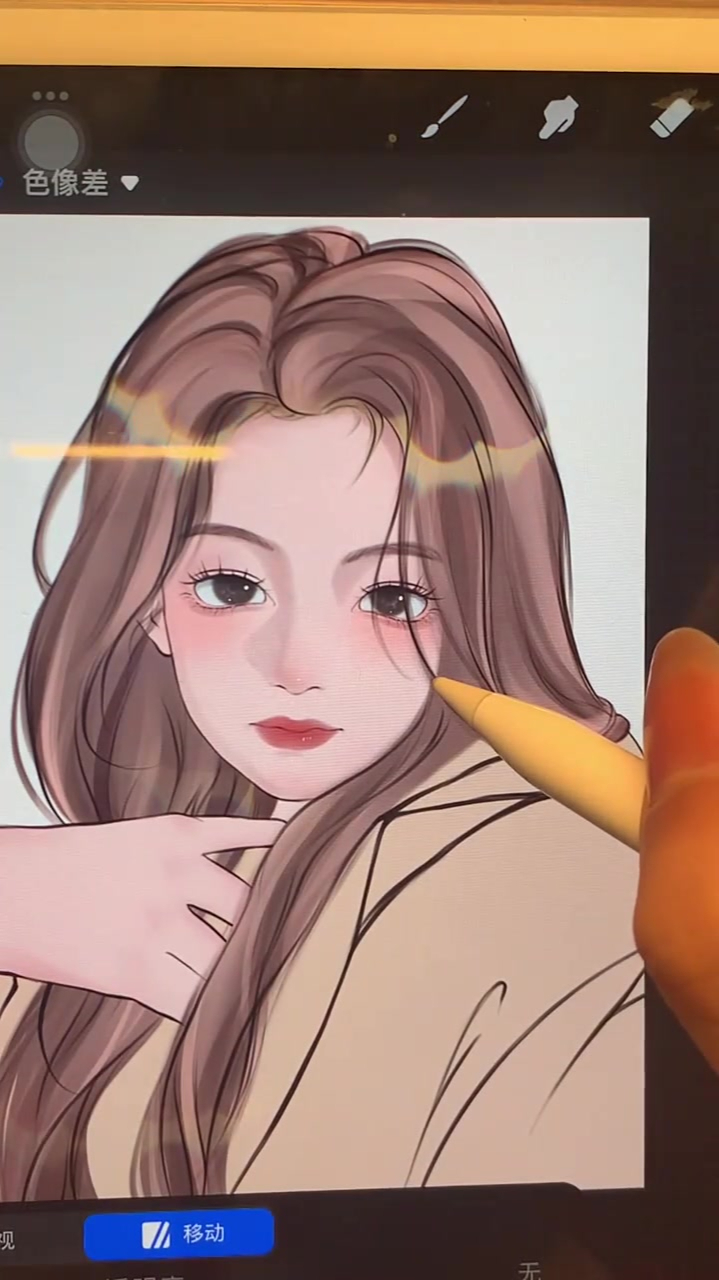 板绘头像 女生漫画头像