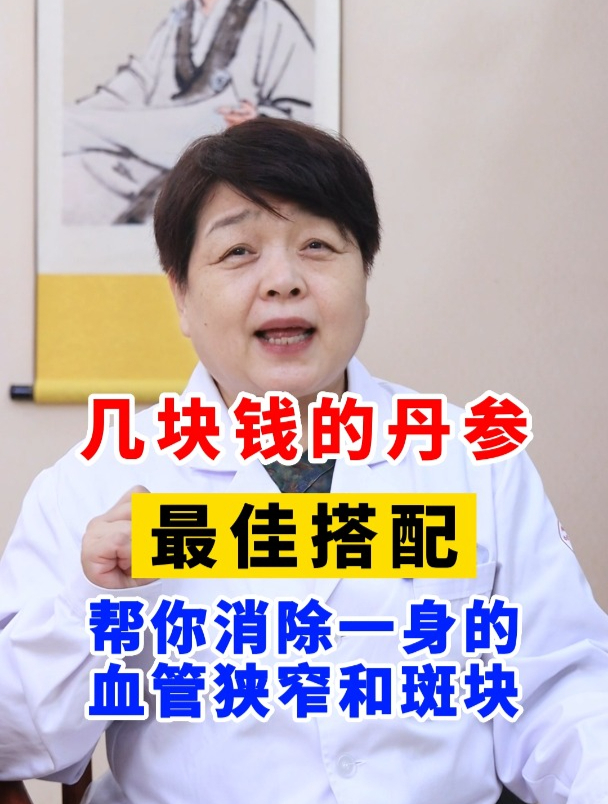 几块钱的丹参最佳搭配,帮你消除一身的血管狭窄和斑块!