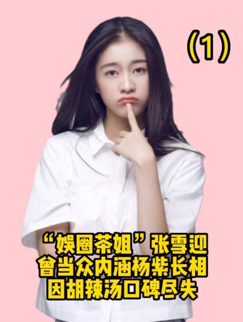 “娱圈茶姐”张雪迎:曾当众内涵杨紫长相,因胡辣汤口碑尽失