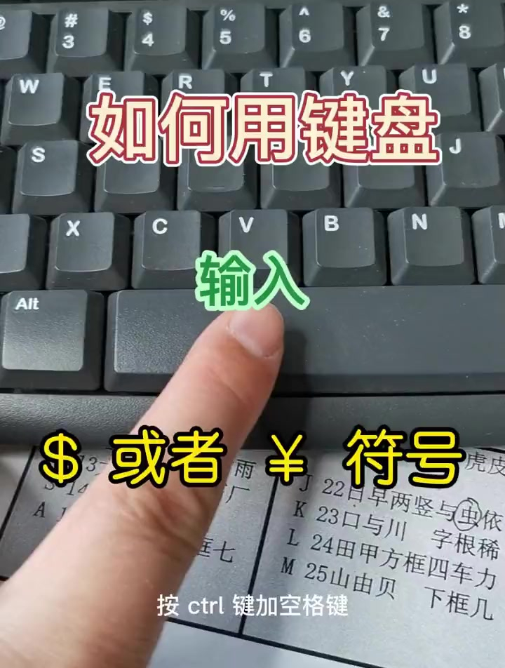 键盘上的特殊符号美元符号或者RMB符号,如何打,怎样输入?