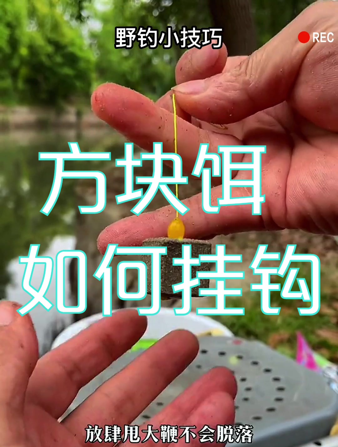 浮钓鲢鳙新方法:方块饵料如何挂钩,雾化更好,留鱼更久