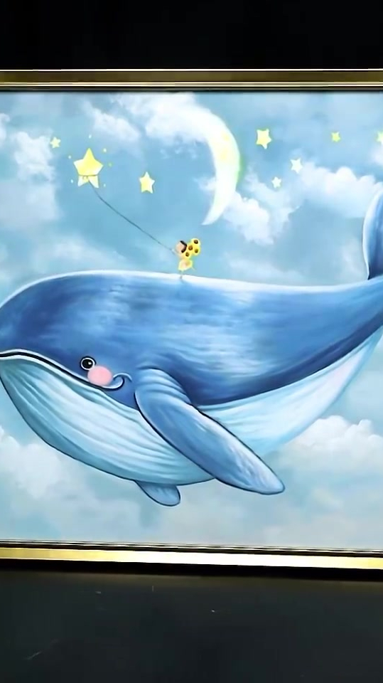 手绘装饰画,遨游星空