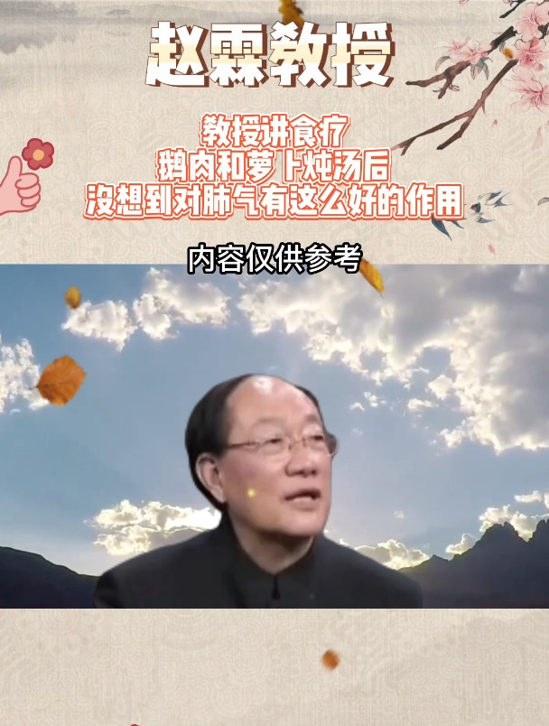 鹅肉和萝卜炖汤后,没想到对肺气有这么好的作用