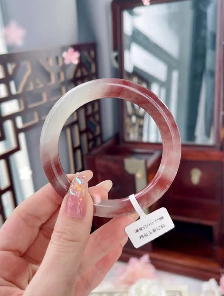 “千金易得,红玉难求”——满堂红系列手镯鸡血玉鸡血玉手镯红玉