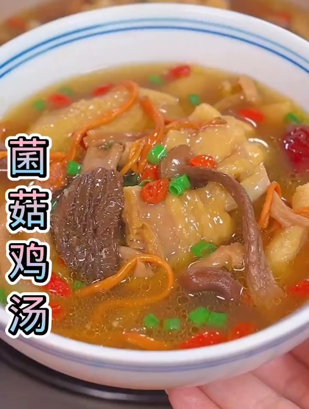 家里有老婆的钝营养菌菇鸡汤