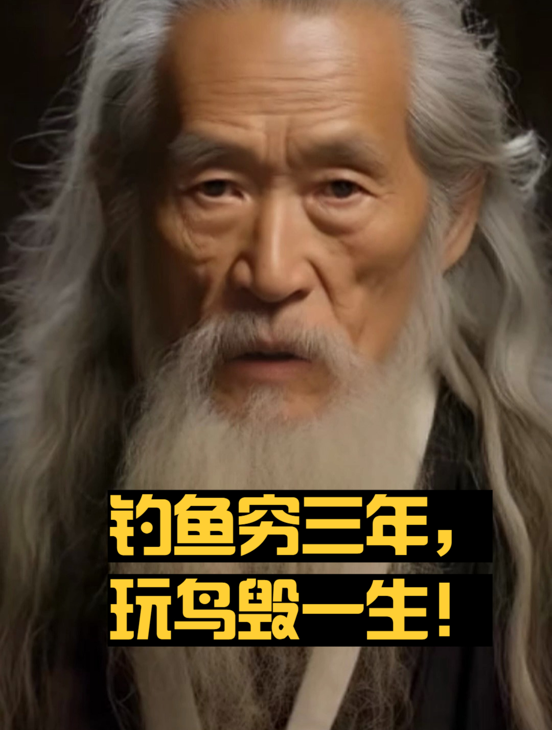 “钓鱼穷三年,玩鸟毁一生”,其实下句才是精华!