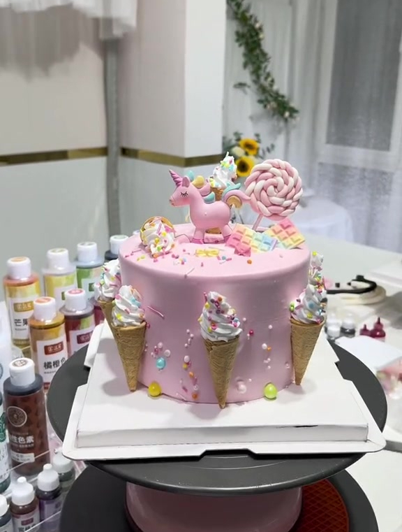 创意小甜筒蛋糕制作教程