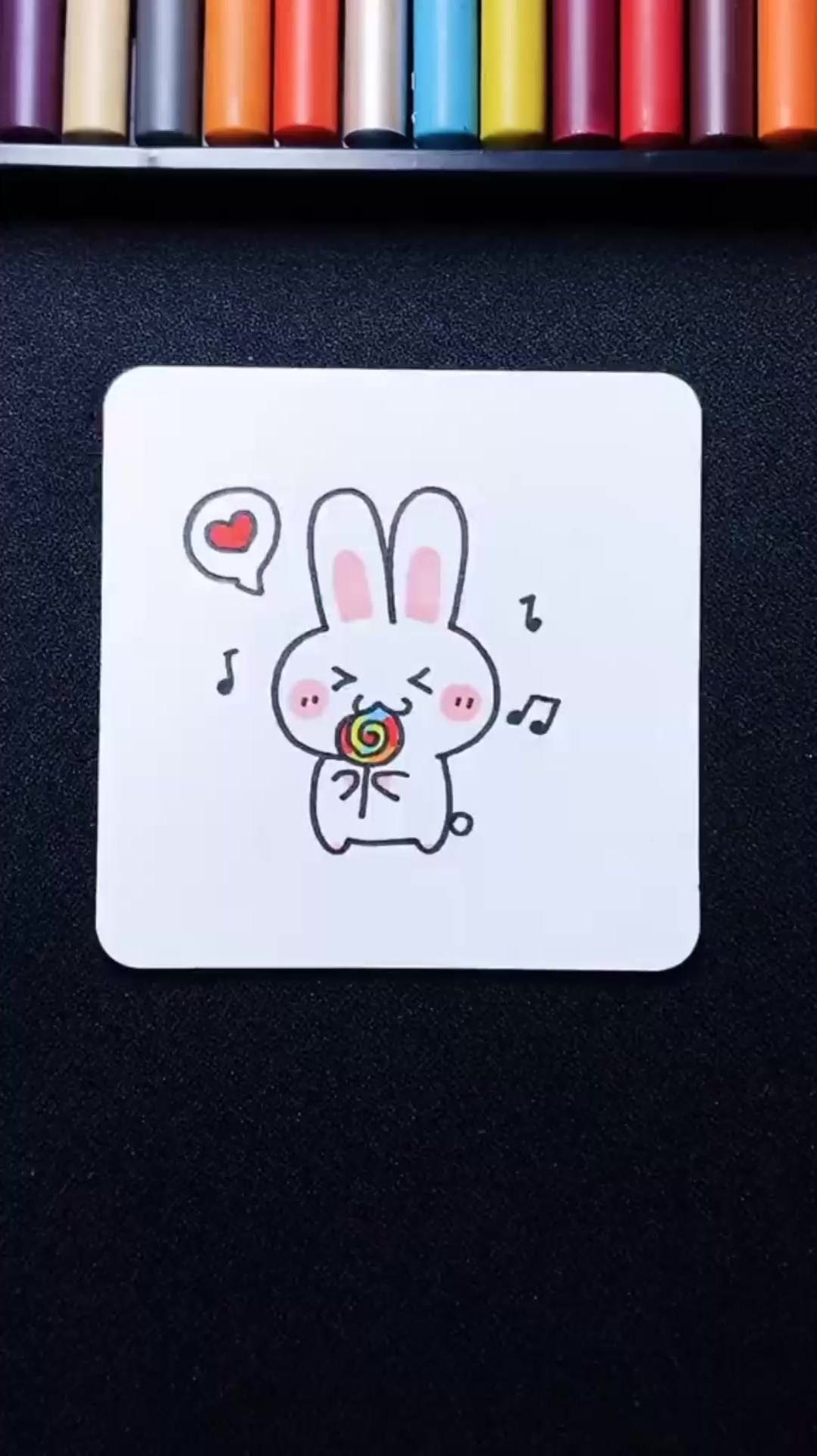 又一只超可爱的小兔兔简笔画教程来啦超简单你会了嘛