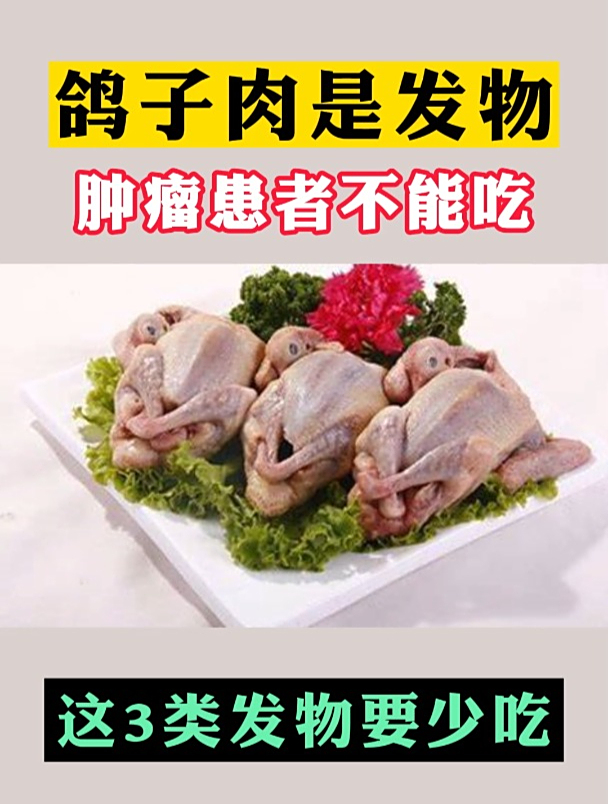 鸽子肉是发物,肿瘤患者不能吃,这3类发物要少吃