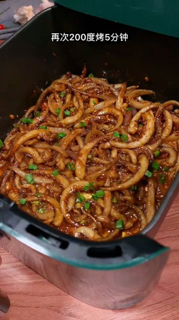 空气炸锅烤鱿鱼须