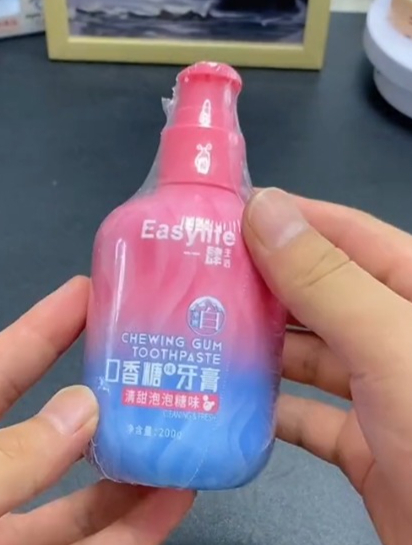 口香糖口味的牙膏你见过没有?香香甜甜的,清洁牙齿效果也不错!