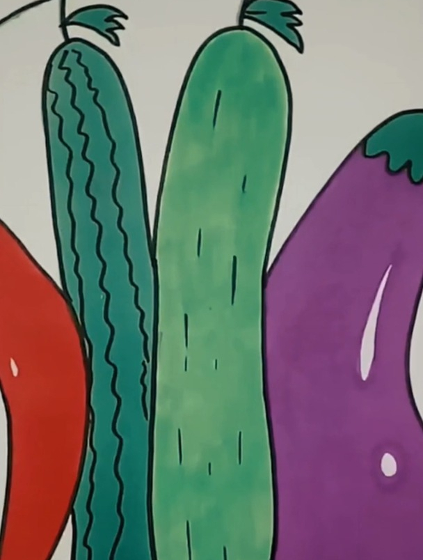 创意手掌画各种蔬菜简笔画