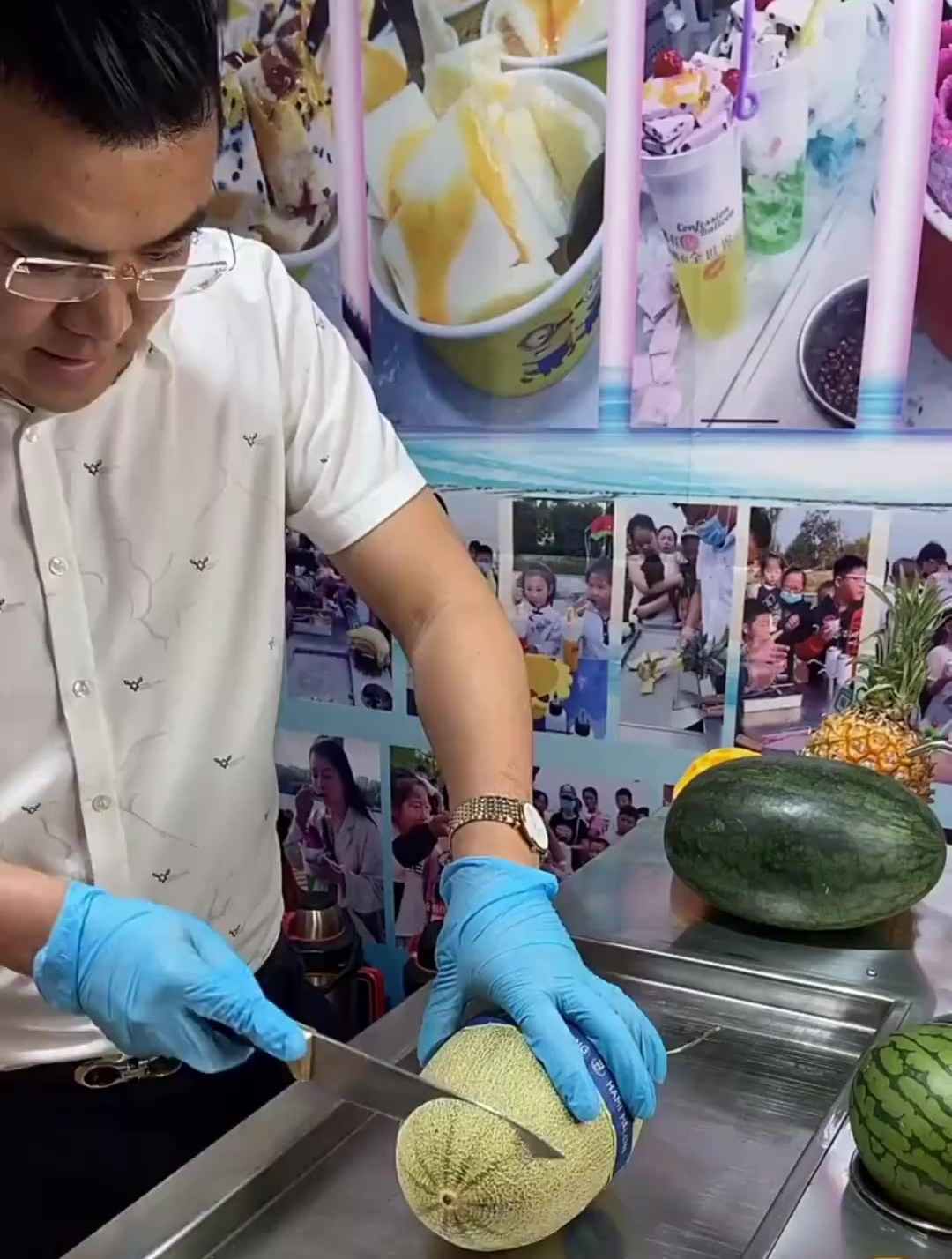 30买了一份炒酸奶,看到老板的用料,平时是真舍不得吃