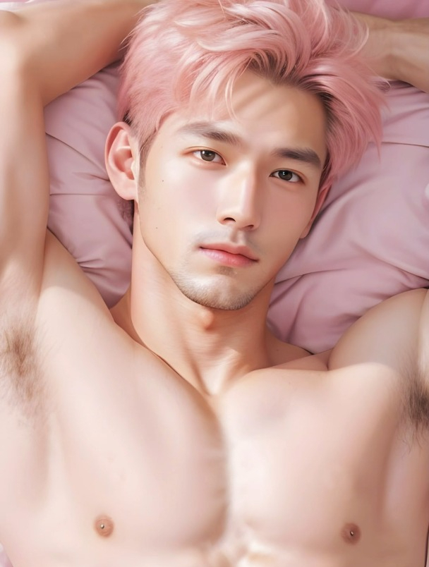 宿舍 粉色系 小肌肉男生