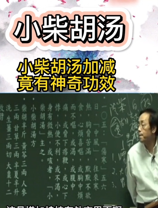 倪海厦:小柴胡汤,加减其它药材就有不同功效