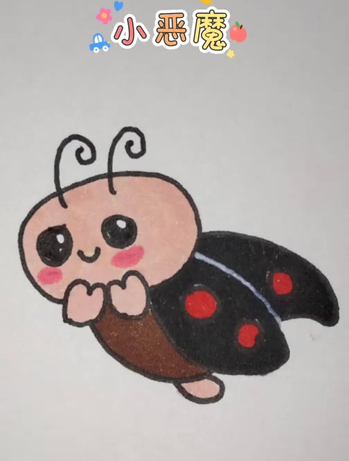 简单好画的小恶魔简笔画