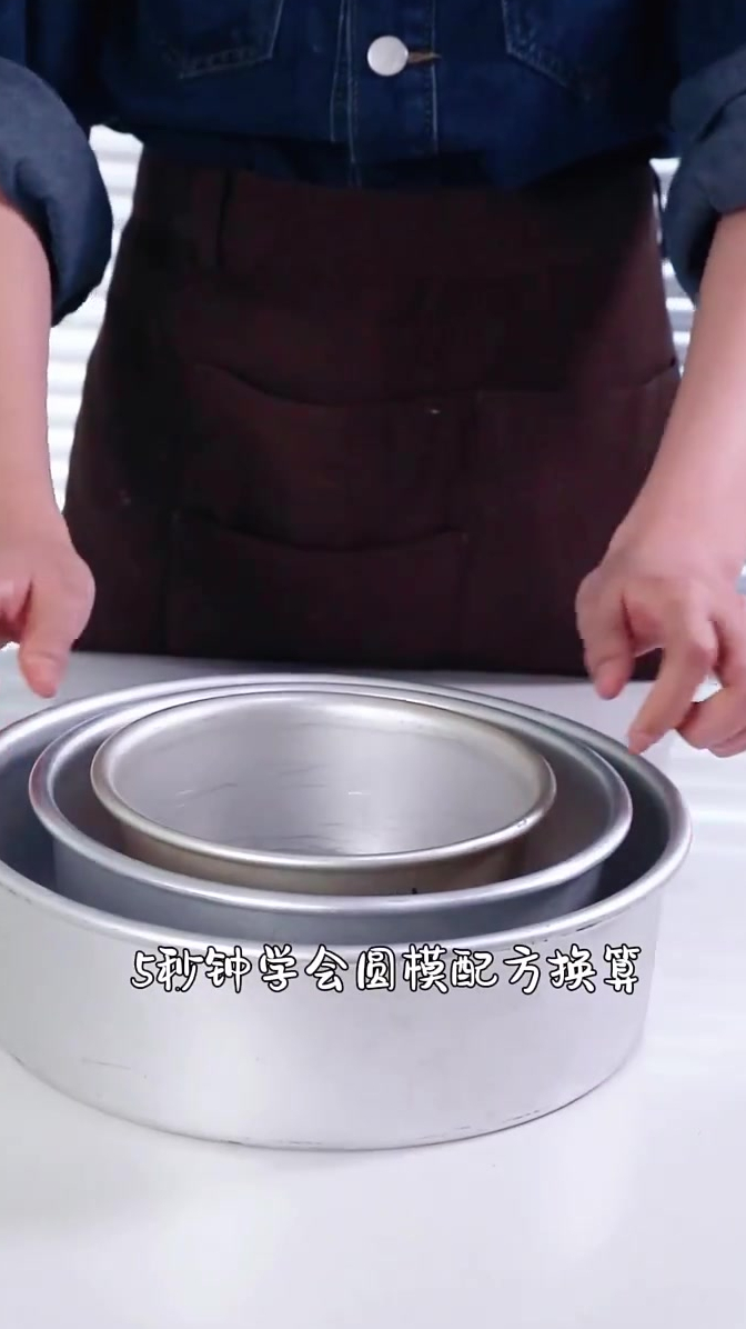 做蛋糕6寸变8寸不知道怎么增加材料?