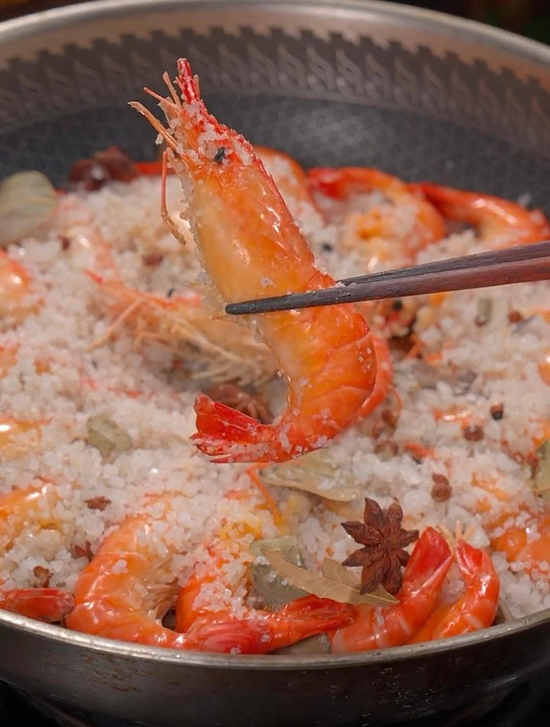 这样做的盐焗螺蛳虾原汁原味,好吃到流口水