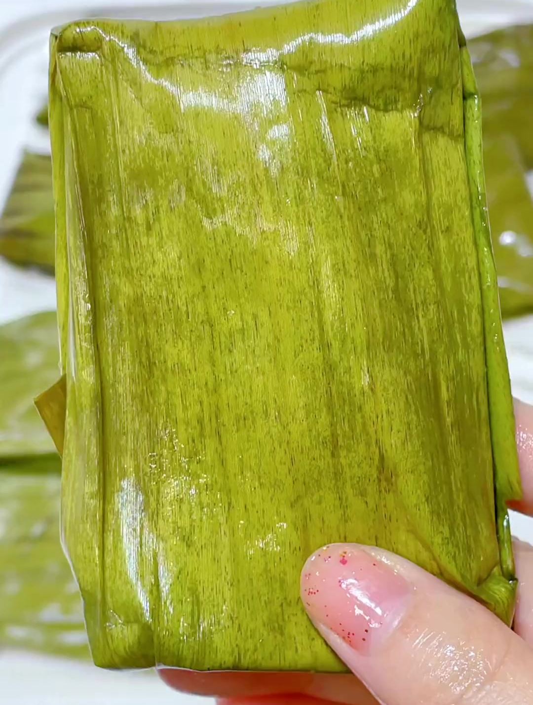 广西特色小吃:糯米籺～,广西芭蕉叶糍粑