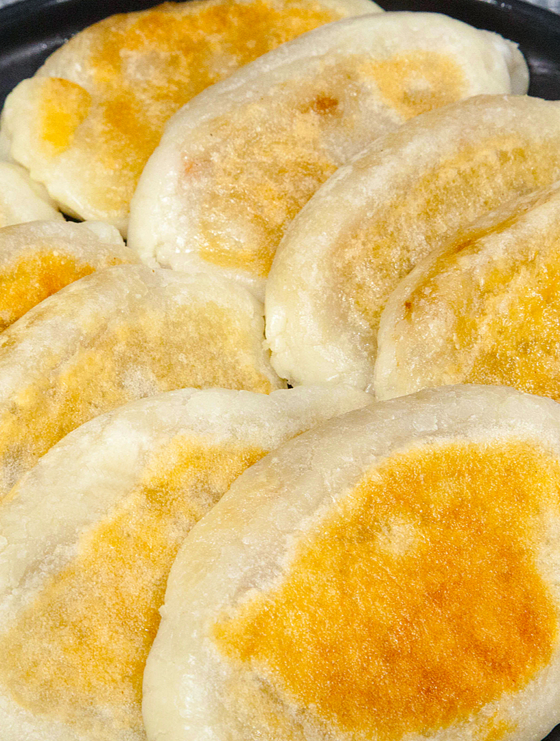 家里还有糯米粉的,早餐你就这样做,咸香酥软,太美味了