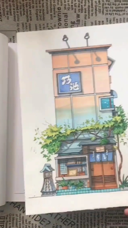 Vlog日常,东京寿司店绘制过程