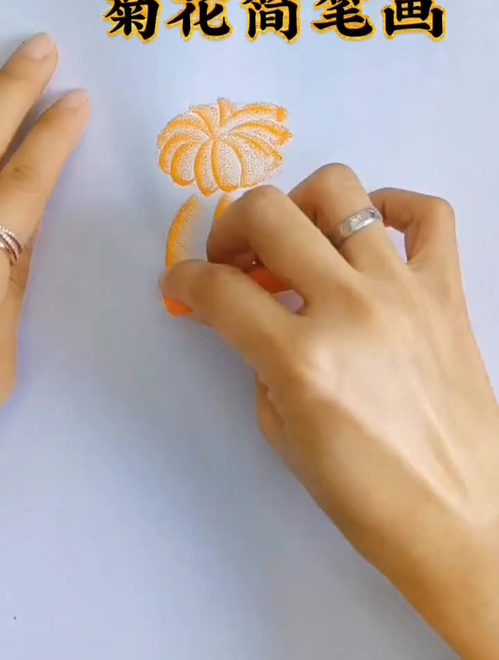 菊花最简单画法梅兰竹菊最简单又好看的画法已经齐全了