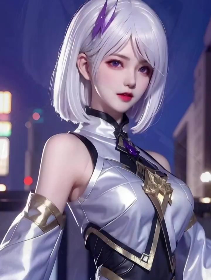 动漫女神壁纸 AI绘画高清美女壁纸 二次元美少女!