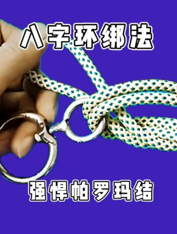 主线连接八字环最常用的打结方法,帕洛玛结绑法分享!