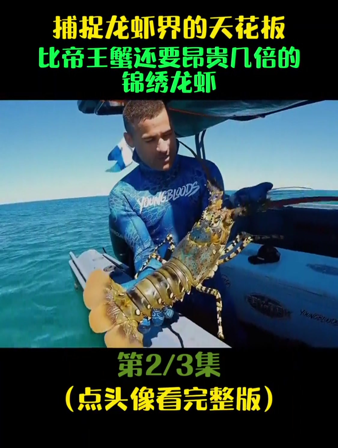 高手徒手捕龙虾界 果然与众不同 第一次见这么大的虾