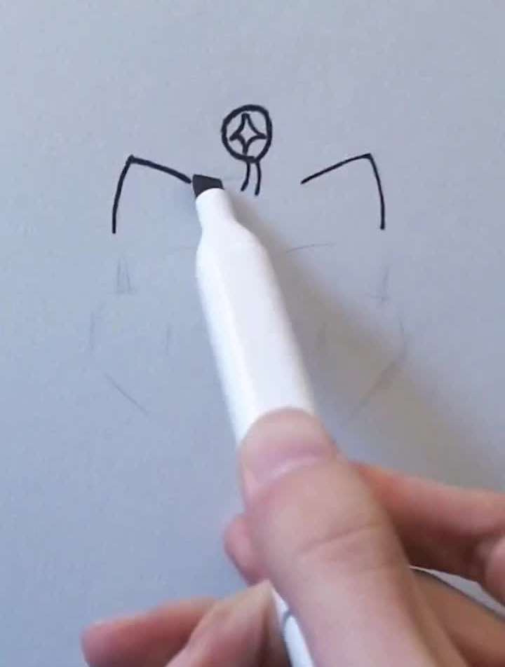 恭喜发大财素描画画手绘大年初一
