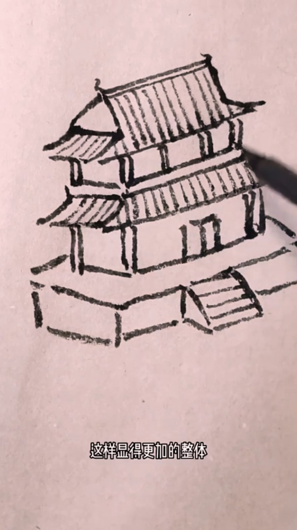 第3集|简易国画,点景楼阁大全3,国画