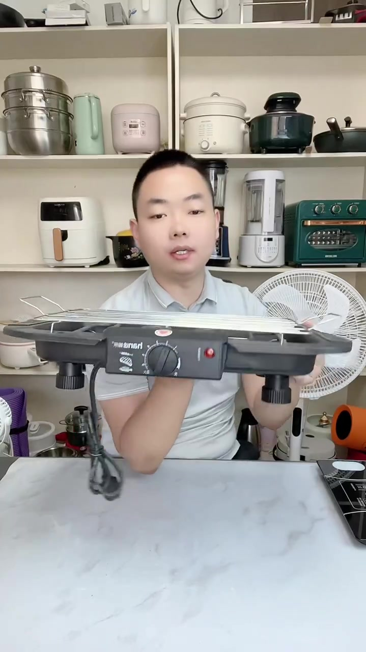 家用不粘电烤炉无烟烤肉机电烤盘