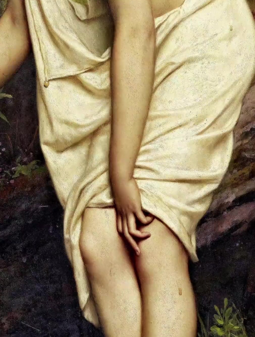 《林中沐浴的少女》美术鉴赏 古典油画 艺术中的女性 超清画质