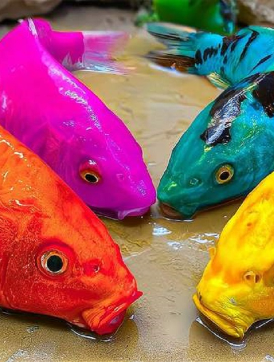 小鱼儿们真不简单,居然谈起恋爱,生个银色的鱼蛋宝宝!