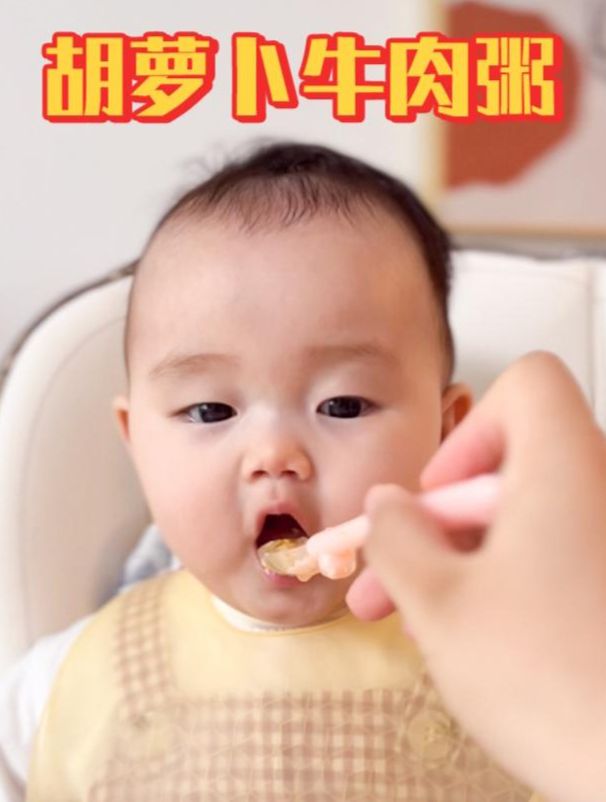 胡萝卜有小人参之称,胡萝卜牛肉粥辅食教程来啦~