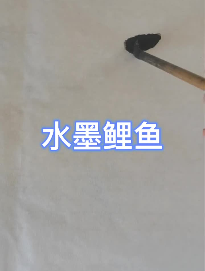 写意花鸟水墨写意怎样画鲤鱼水墨鲤鱼