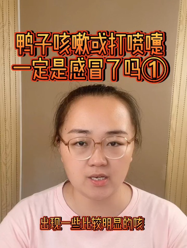 鸭群出现咳嗽或打喷嚏一定是感冒了吗?(1)