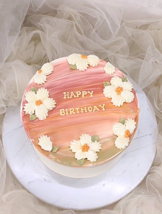 极简风奶油蛋糕,一看就会