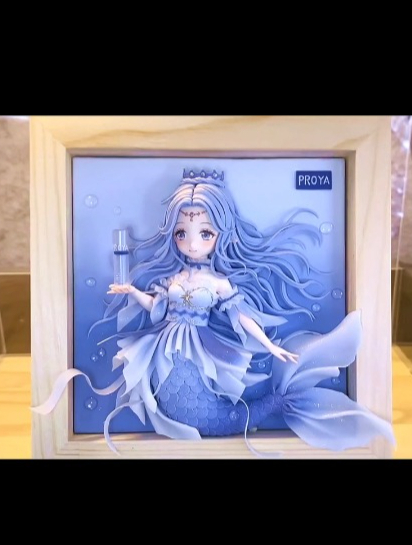 炎炎夏日,需要看美人鱼清爽一下~ 粘土 粘土教程 美人鱼