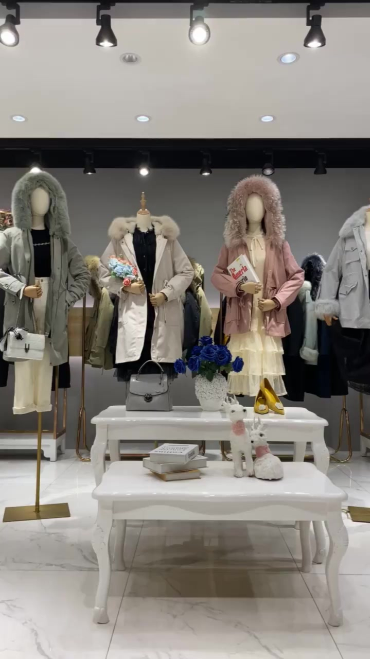 MiLi派克服2021冬款皮草派克服广州十三行女装尾货渠道