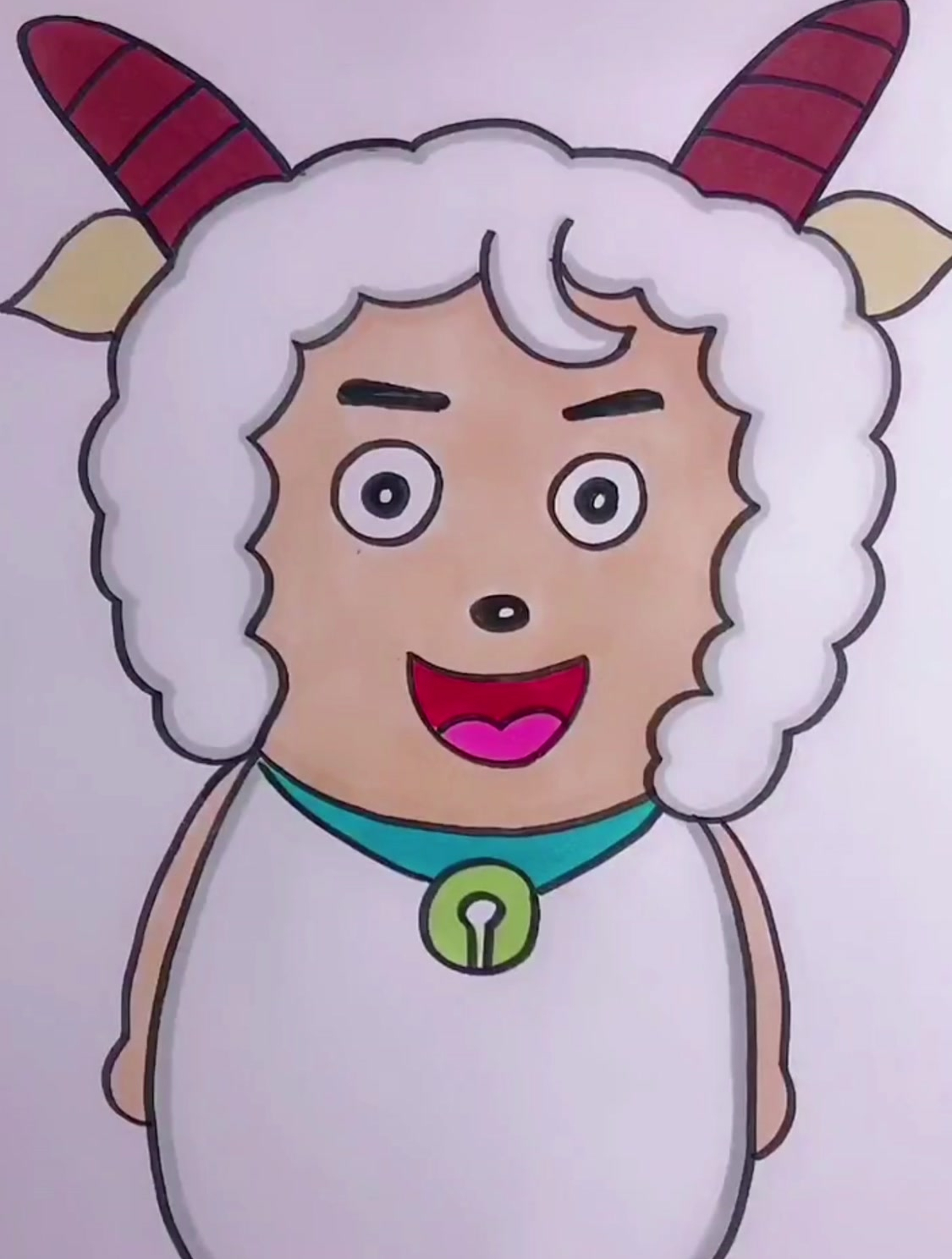 喜羊羊与灰太狼简笔画,一下子回到了童年时代,简单又可爱!