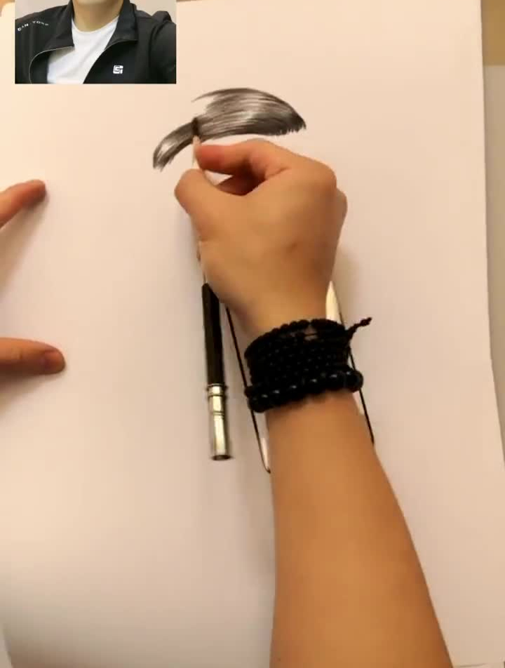 达子手绘。谁说我只画女人。素描手绘画画绘画过程