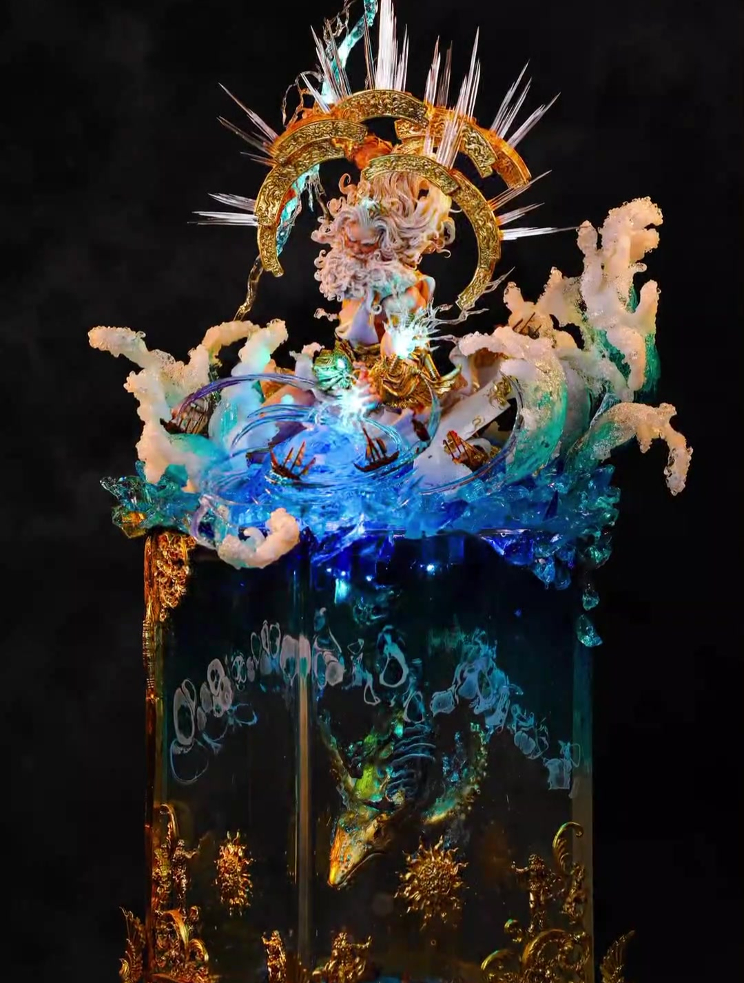 这款翻糖人偶蛋糕作品,宙斯