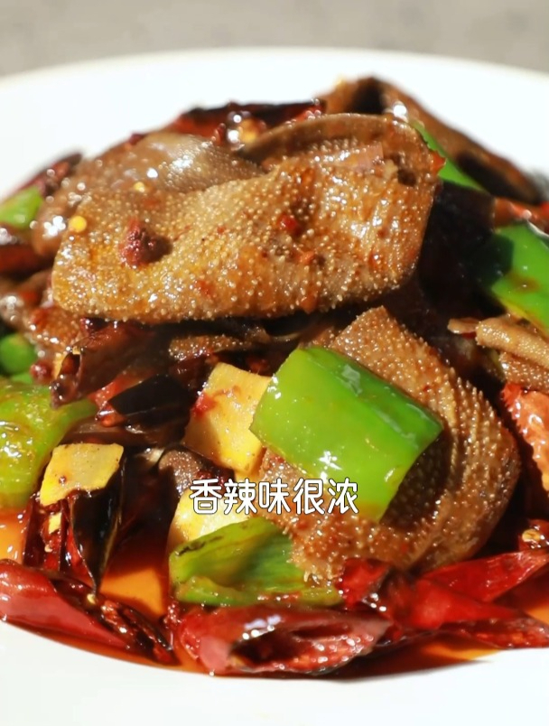 5. 炒着吃的毛肚美食,爆炒毛肚!