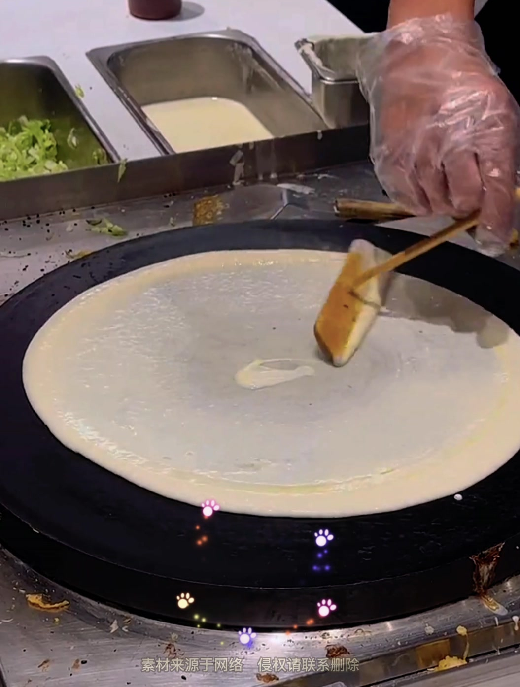 教科书级别煎饼果子!过程太丝滑了