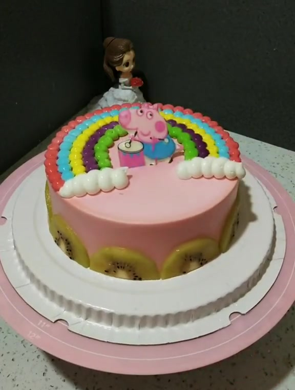 小猪佩奇儿童生日蛋糕