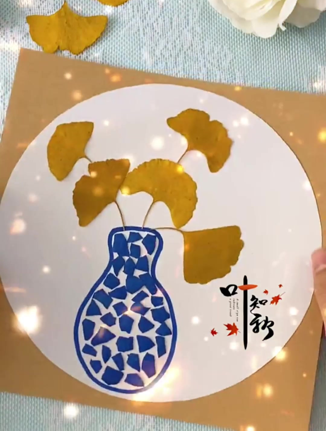 挑战用鸡蛋壳跟丙烯马克笔做一幅漂亮的装饰画!