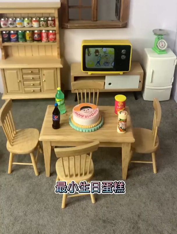 迷你食玩最小生日蛋糕之可爱男孩蛋糕
